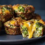low carb broccoli cheese rounds - featured image