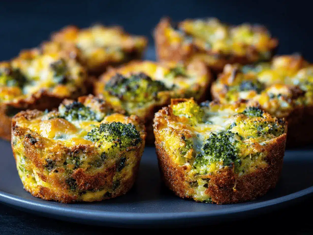 low carb broccoli cheese rounds preparation steps