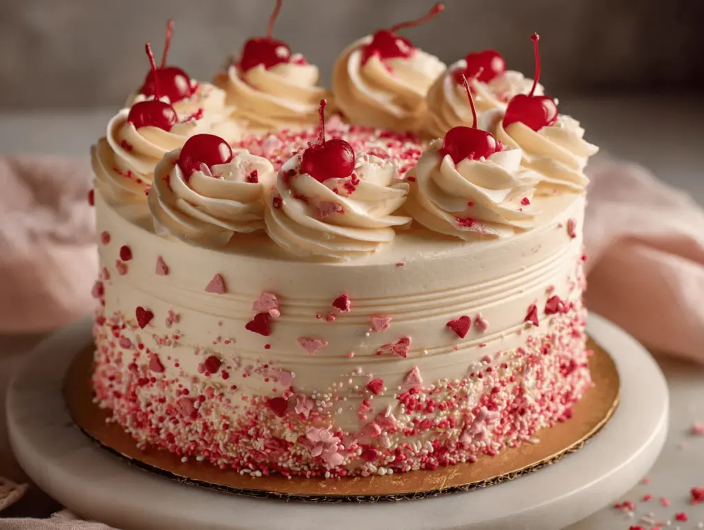 maraschino cherry cake - featured image