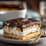 no-bake chocolate eclair cake - featured image