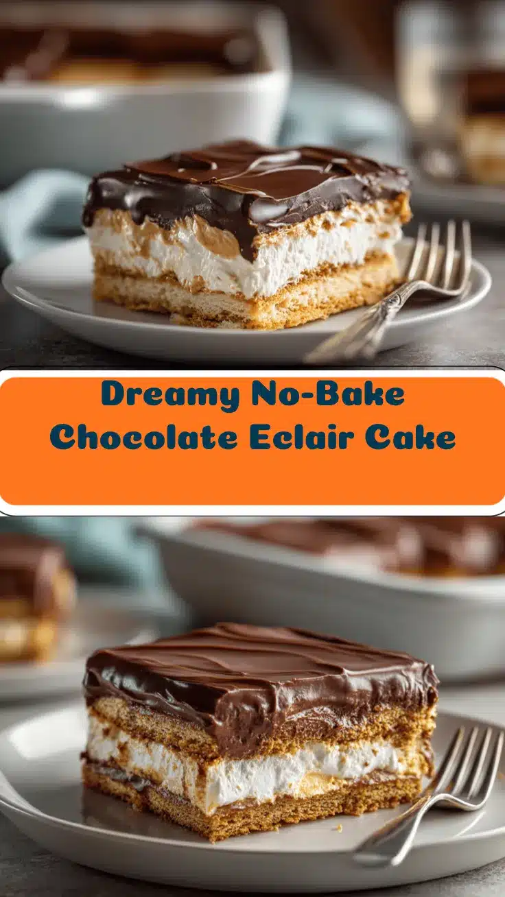 no-bake chocolate eclair cake recipe