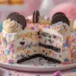 No-Bake Funfetti Oreo Icebox Cake - featured image