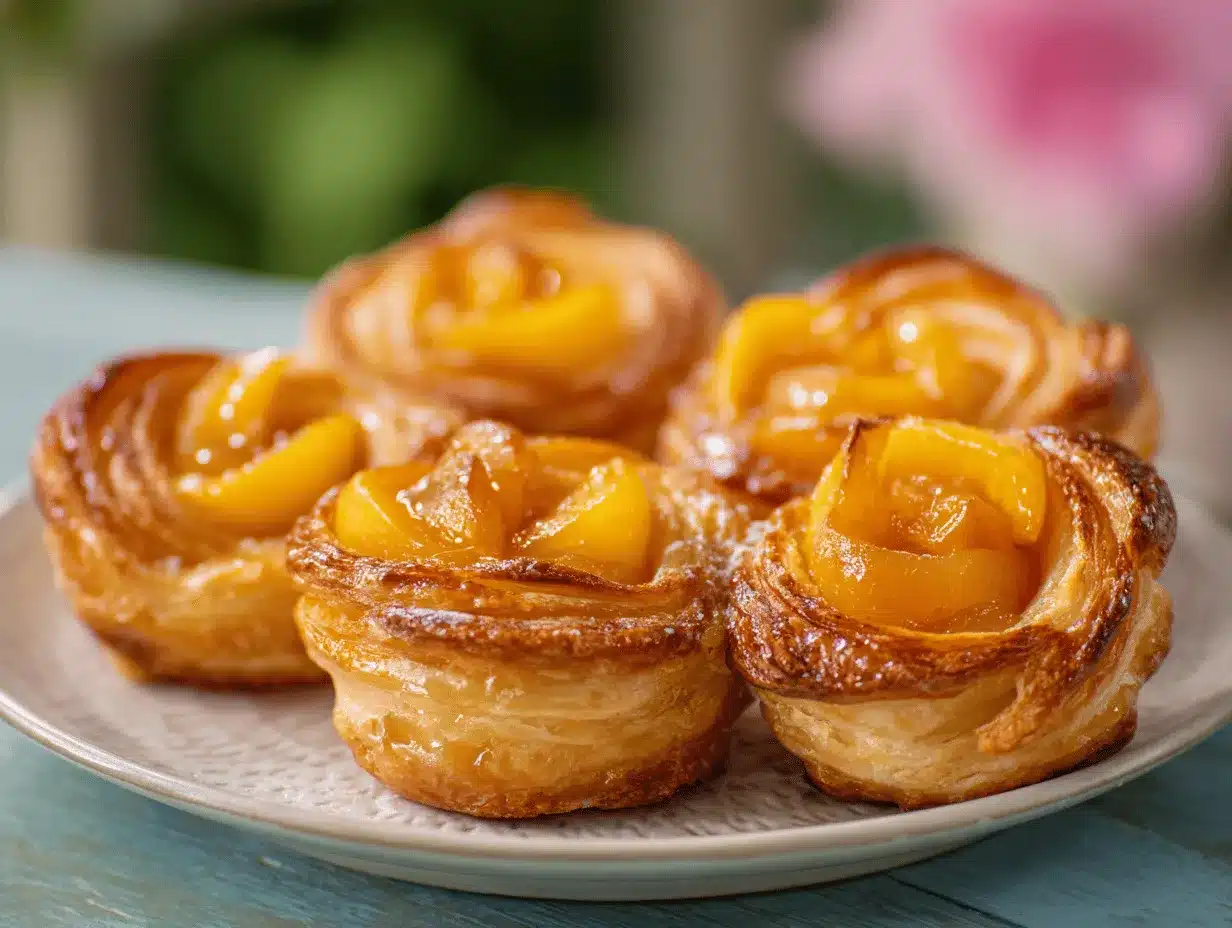 peach pie cruffins preparation steps