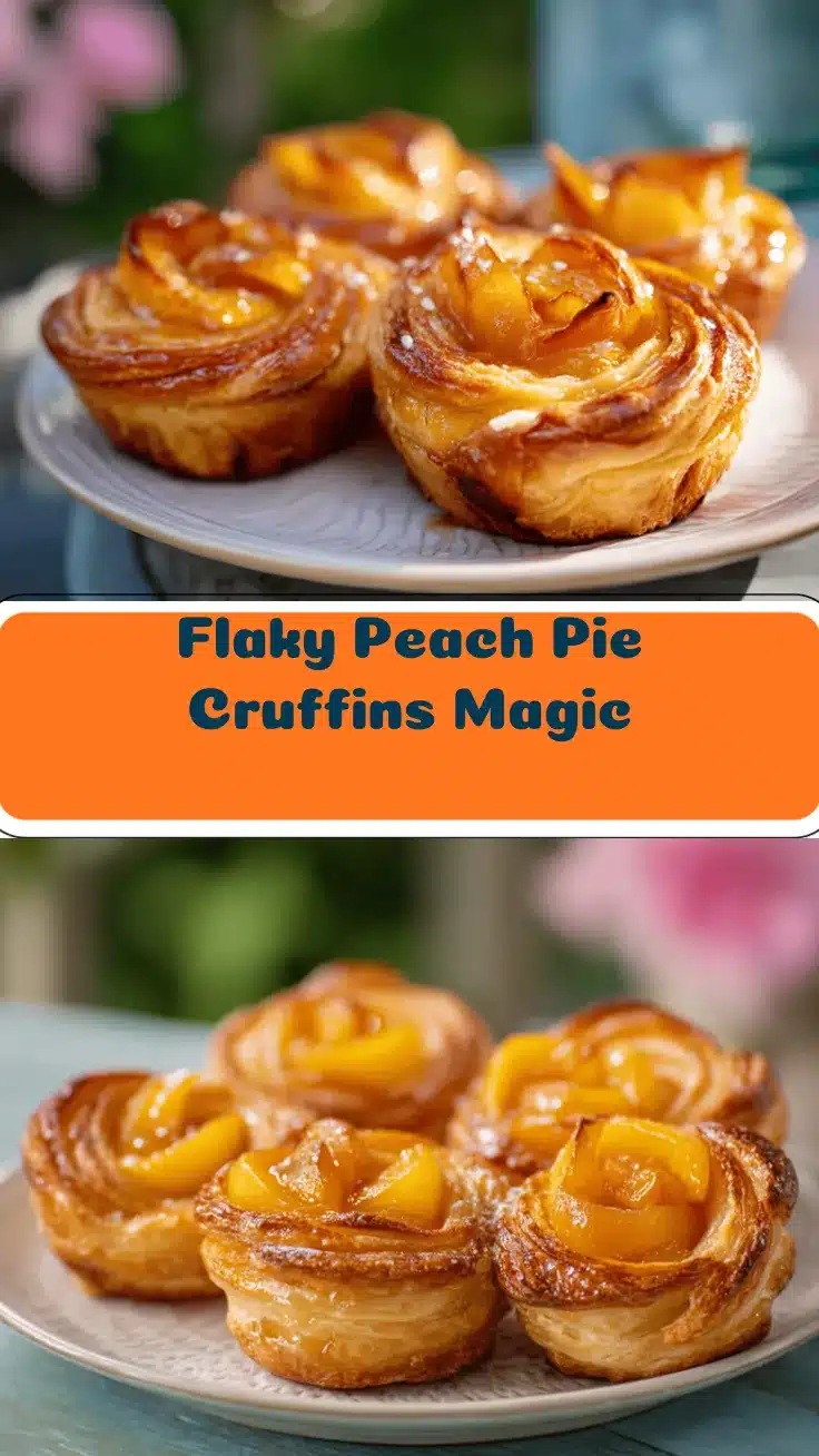 peach pie cruffins recipe