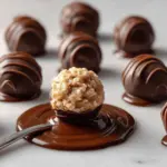 peanut butter balls with Rice Krispies - featured image