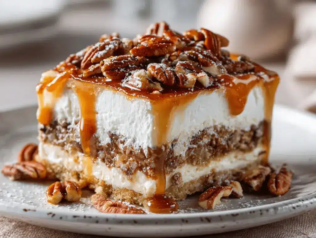 pecan pie lasagna - featured image