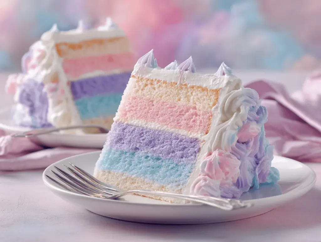 rainbow cloud cake - featured image