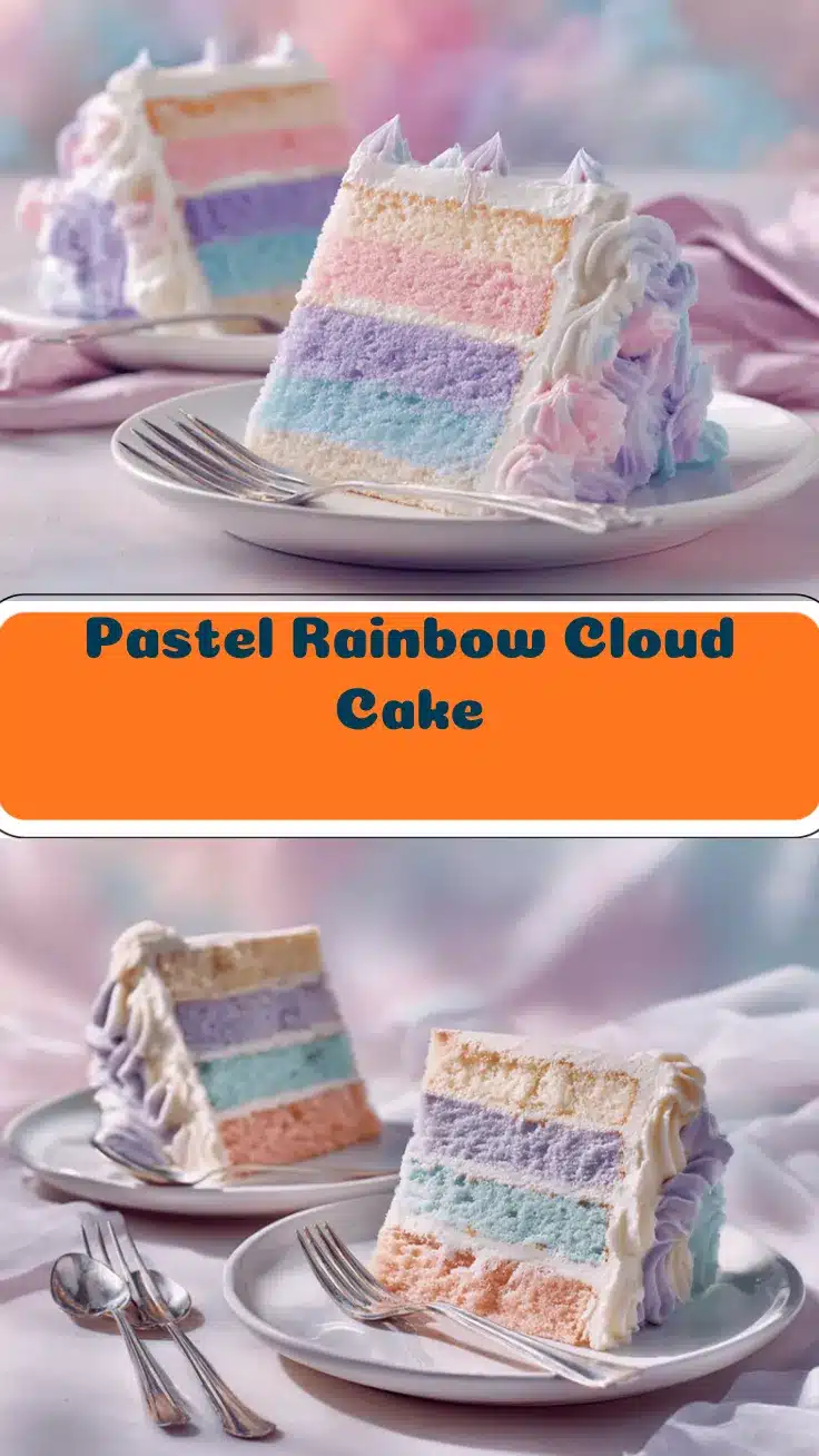 rainbow cloud cake recipe