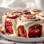Red Velvet Cinnamon Rolls - featured image