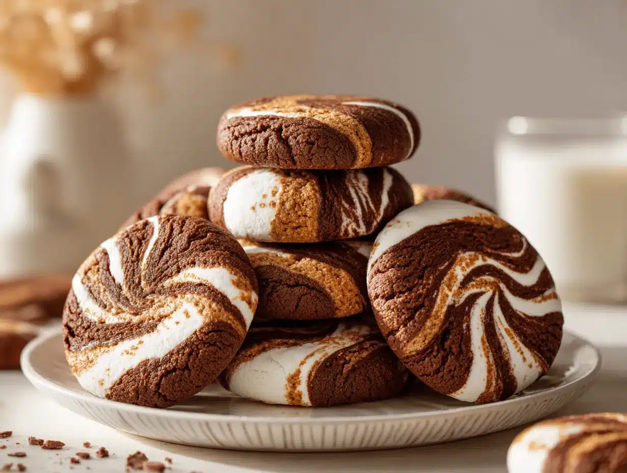 s’mores swirl cookies preparation steps