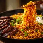 spicy Korean BBQ beef ramen - featured image