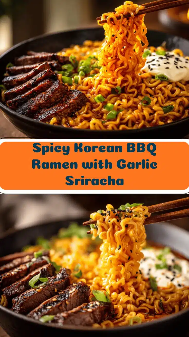 spicy Korean BBQ beef ramen recipe
