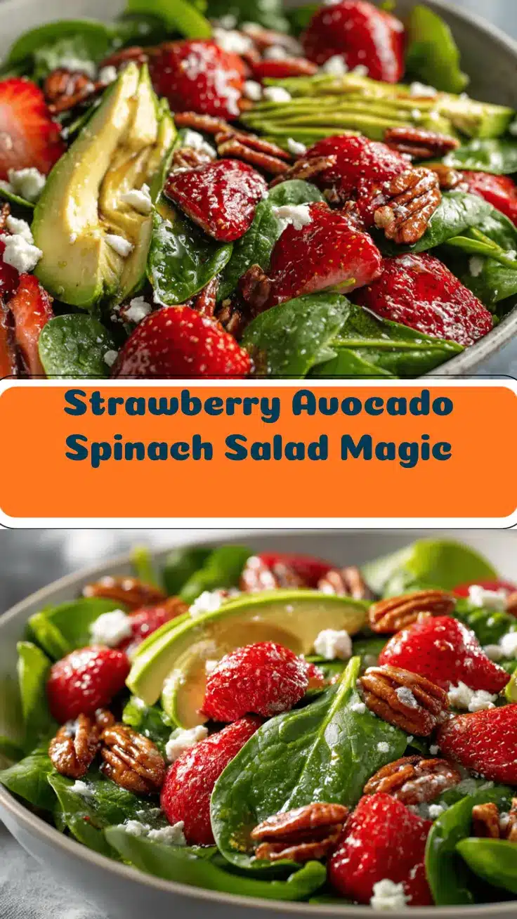 strawberry avocado spinach salad recipe