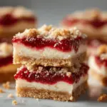 strawberry cheesecake shortbread bars - featured image
