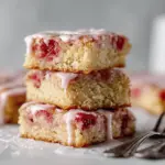 strawberry lemon blondies - featured image