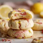 strawberry lemonade cheesecake cookies - featured image