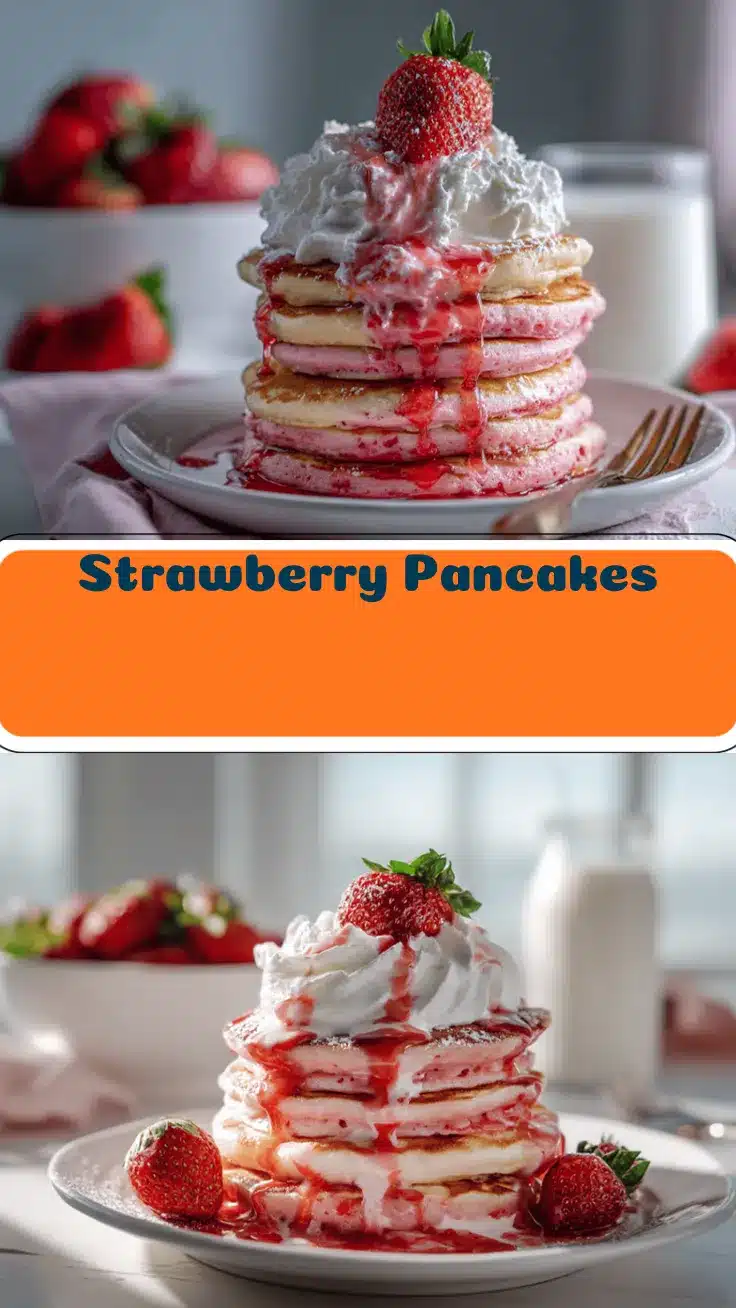 strawberry pancakes recipe
