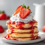 strawberry shortcake pancakes - featured image