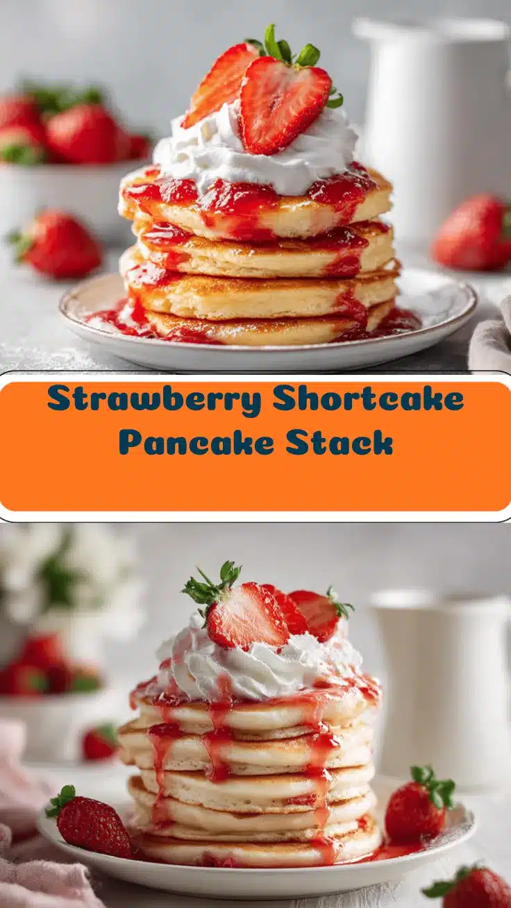 strawberry shortcake pancakes recipe