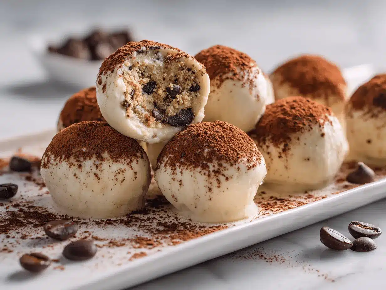 tiramisu truffles preparation steps
