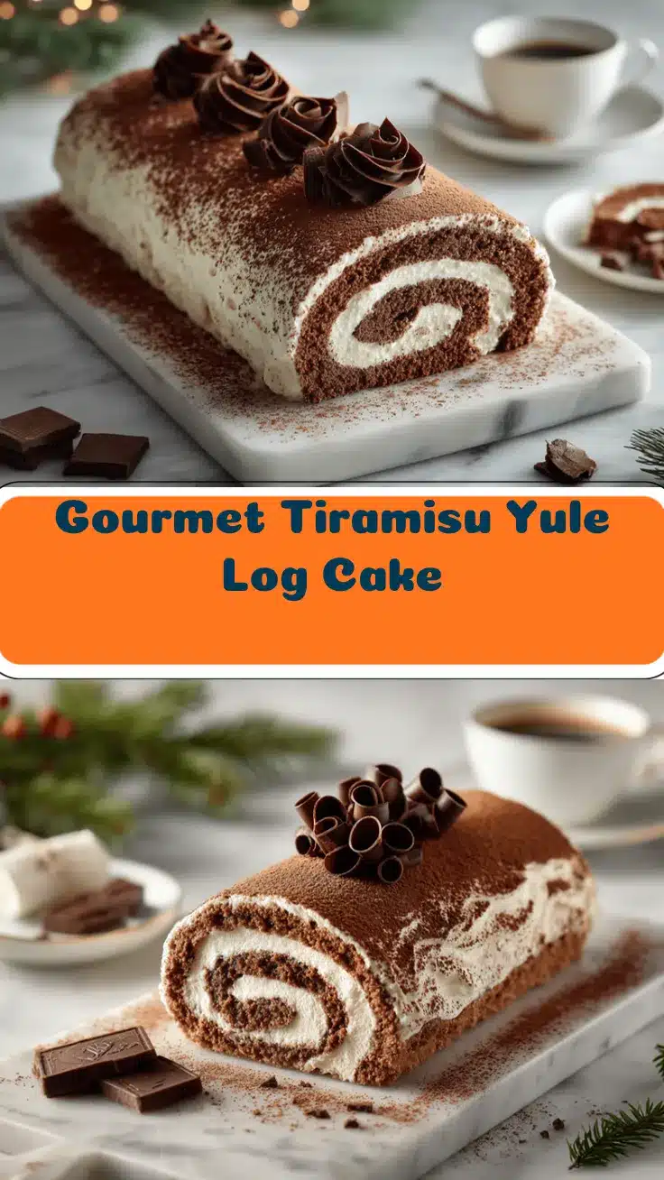 tiramisu yule log cake recipe