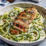 zucchini noodle chicken Alfredo - featured image