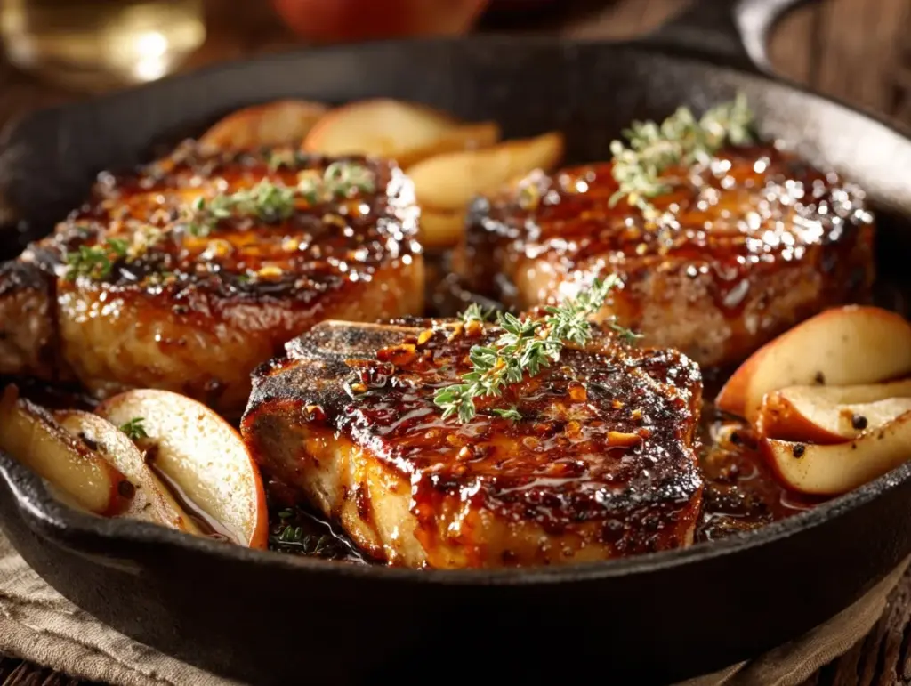 Apple Butter Pork Chops - featured image
