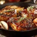 Apple Butter Pork Chops - featured image