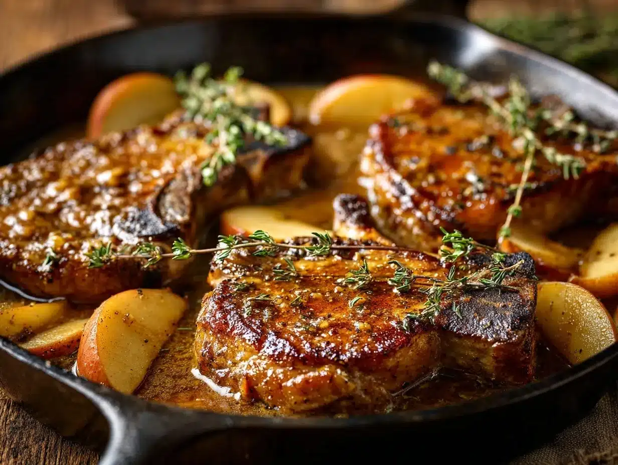 Apple Butter Pork Chops preparation steps