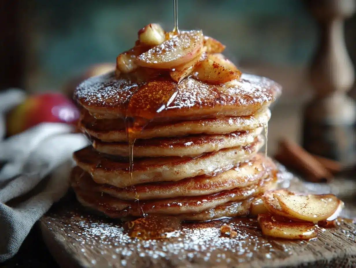 Apple Cinnamon Pancakes preparation steps