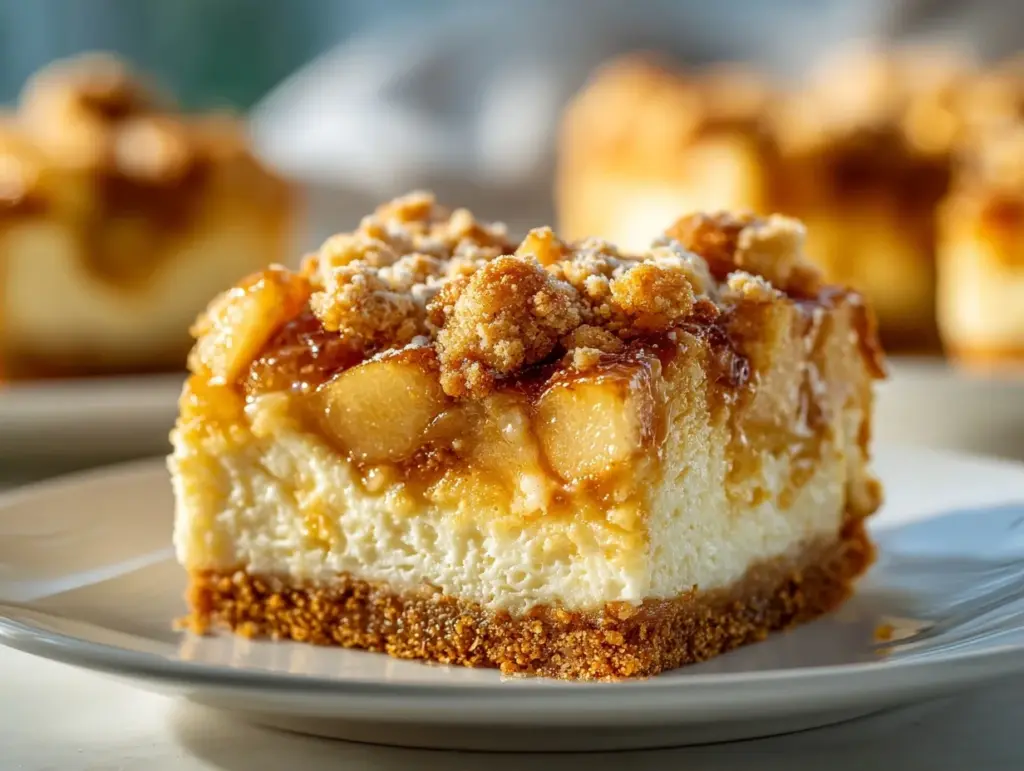 Apple Streusel Cheesecake Bars - featured image
