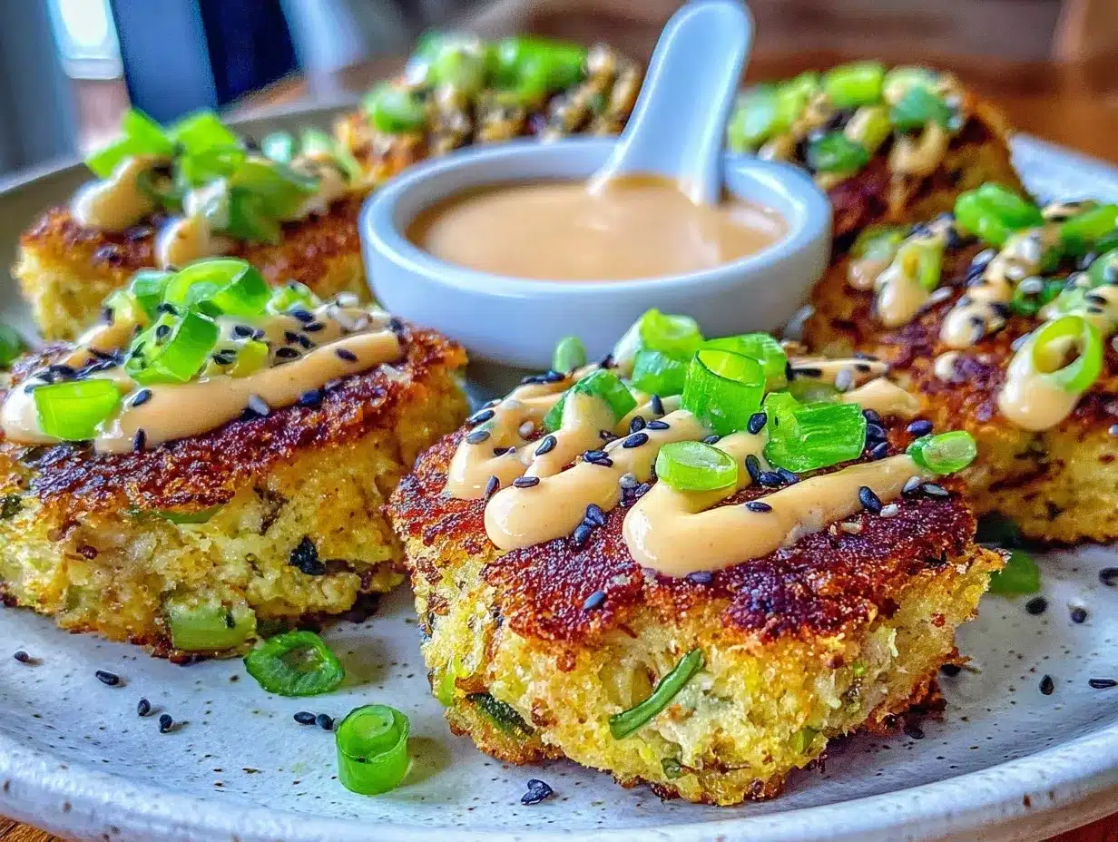 Asian-style tuna cakes preparation steps