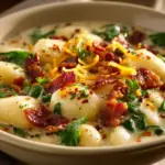 Bacon Cheddar Gnocchi Soup - featured image