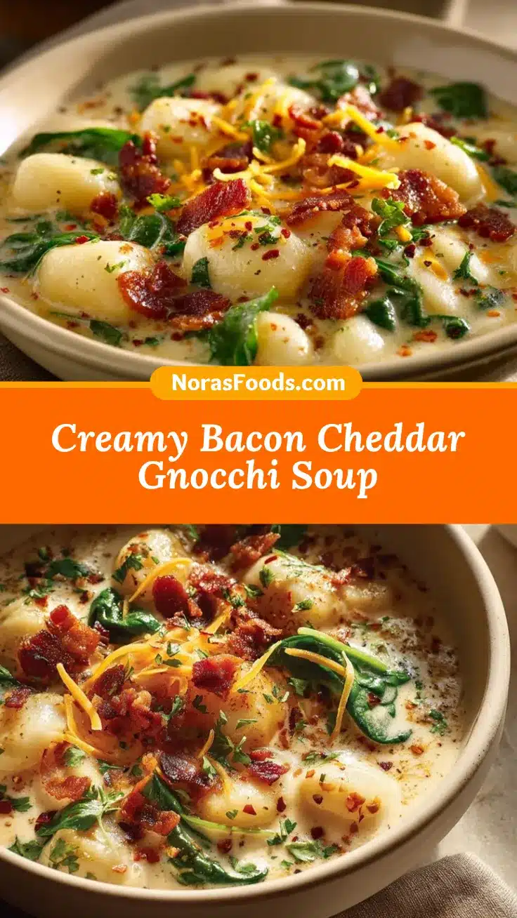 Bacon Cheddar Gnocchi Soup recipe
