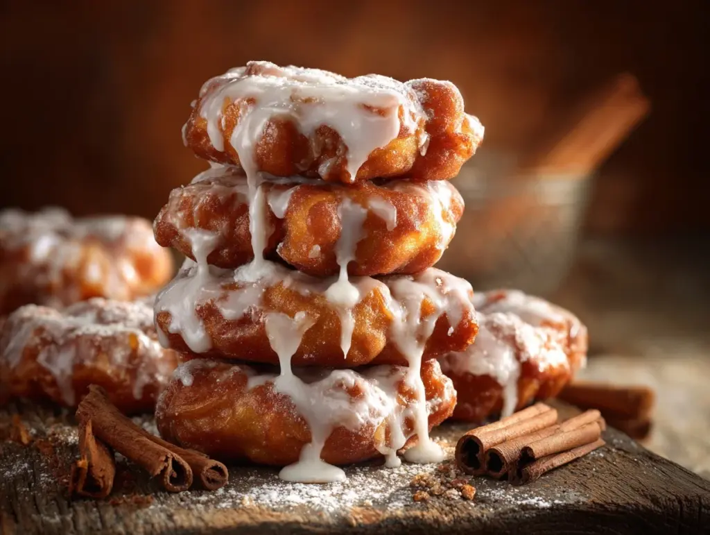 baked apple fritters - featured image