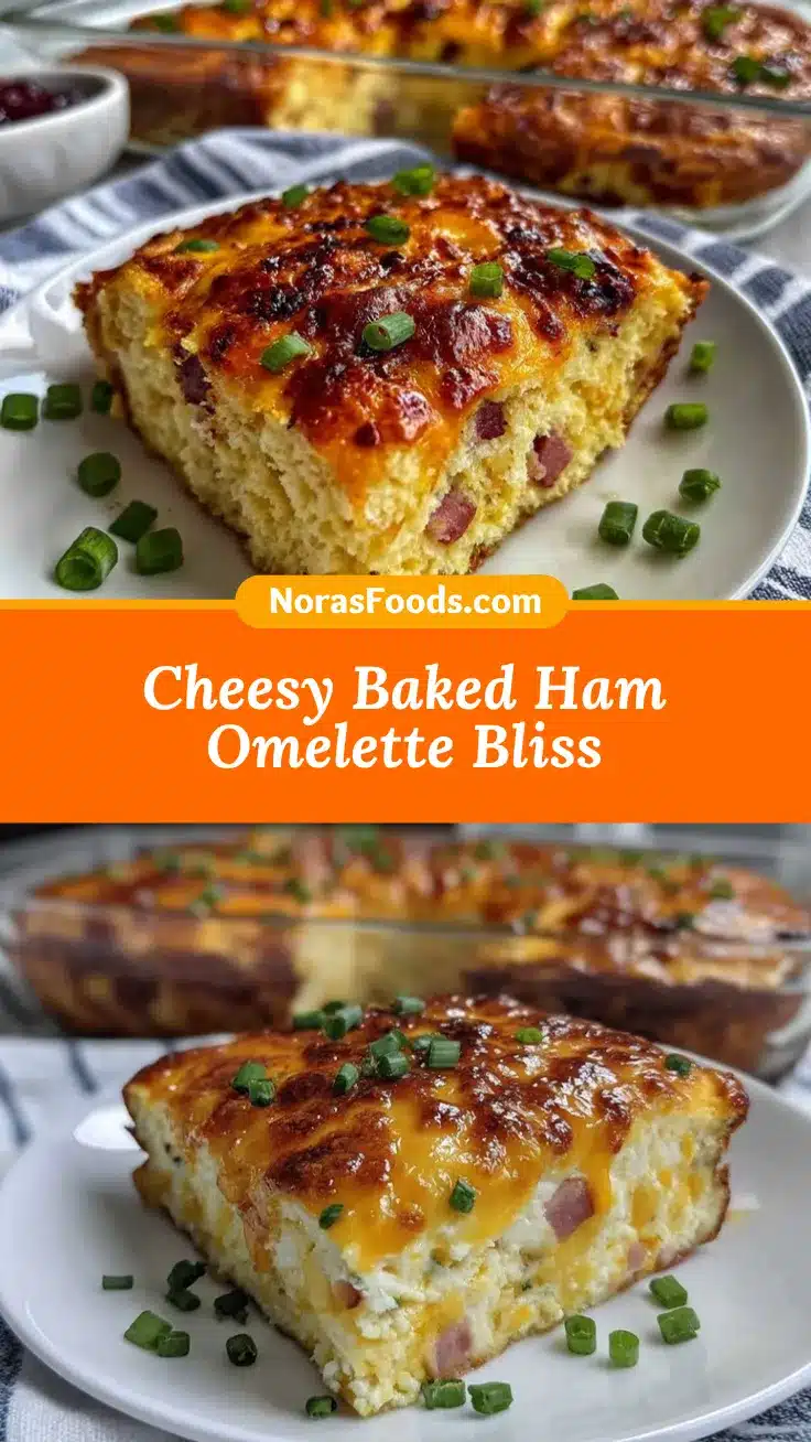 baked ham and cheese omelette recipe