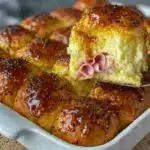 baked ham and cheese sandwiches - featured image