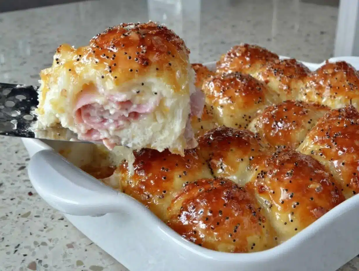 baked ham and cheese sandwiches preparation steps