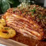 brown sugar pineapple ham - featured image