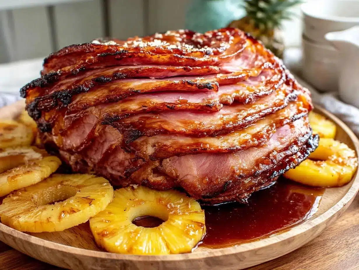 brown sugar pineapple ham preparation steps