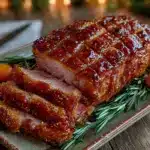 brown sugar rum ham - featured image