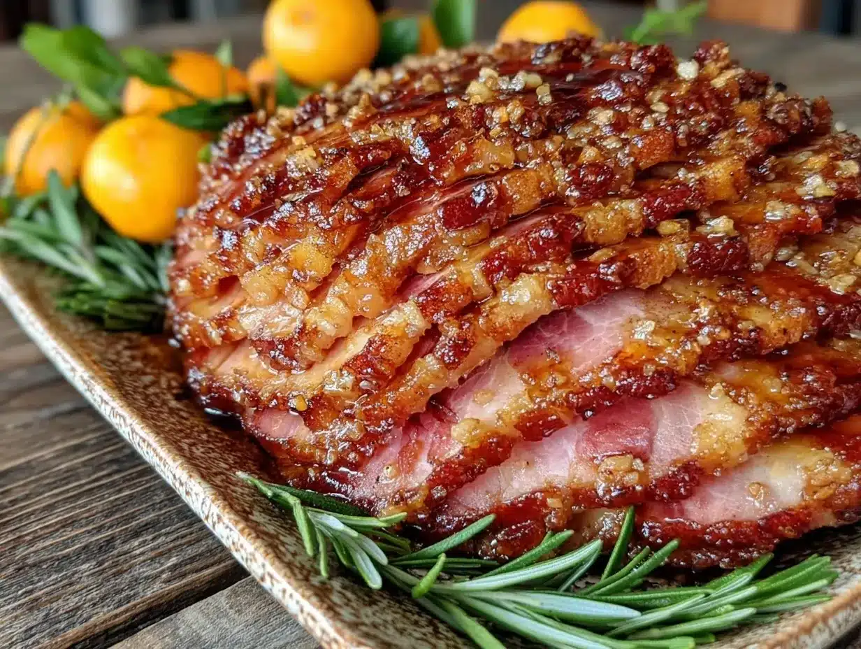 brown sugar rum ham preparation steps