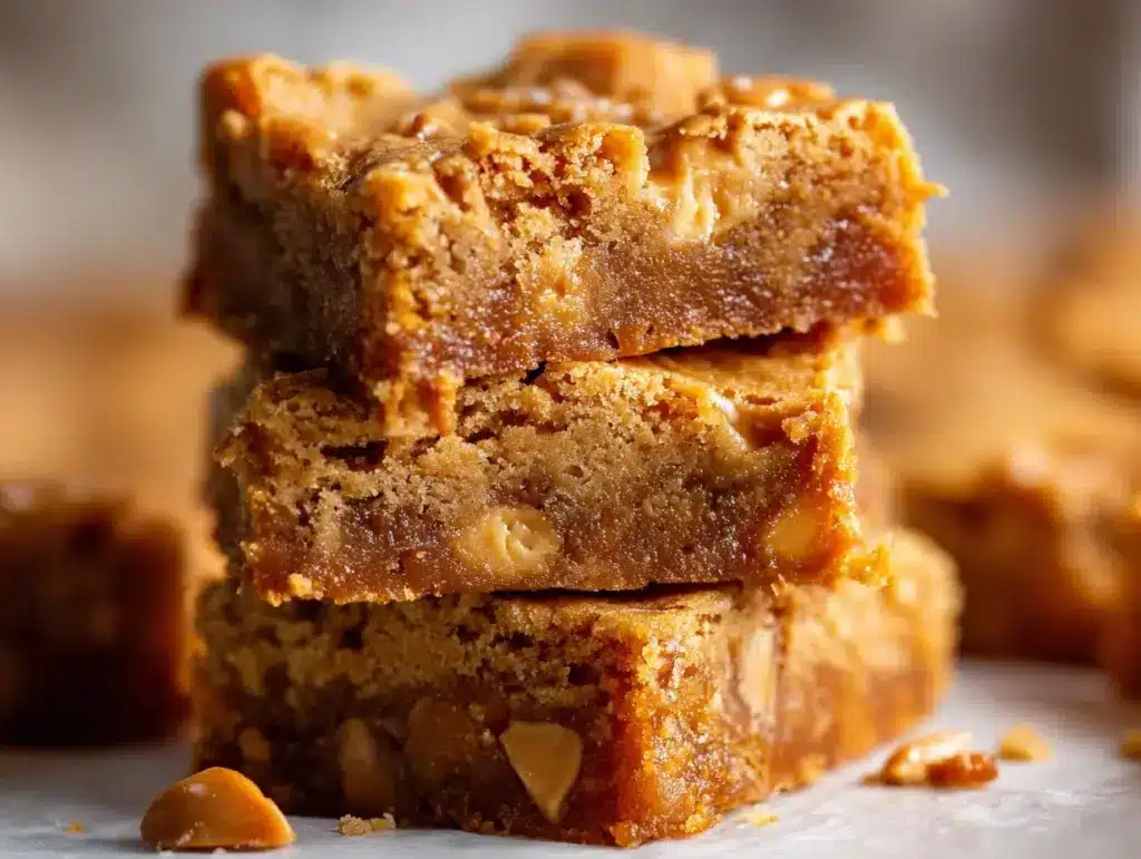 butterscotch toffee bars - featured image