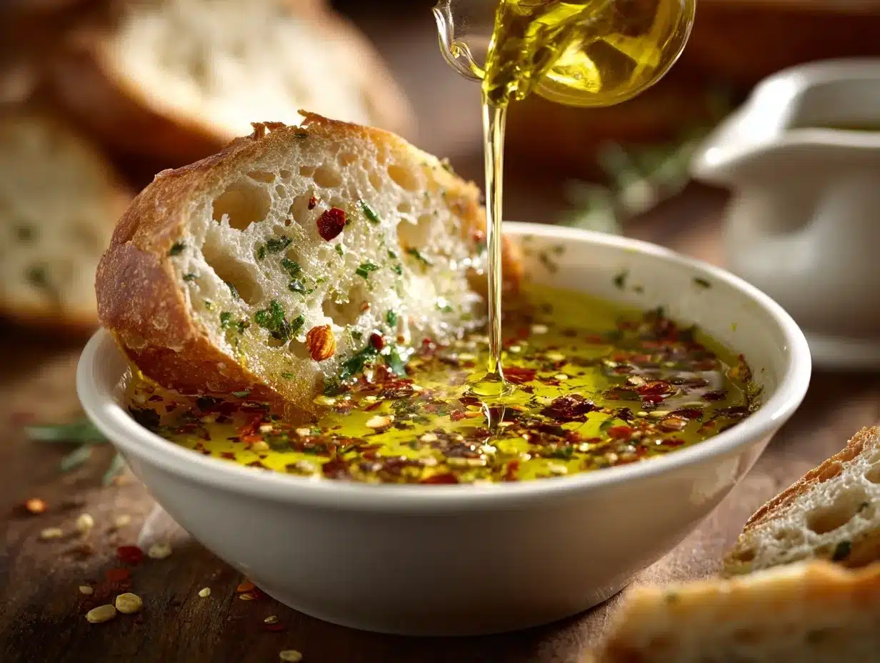 Carrabbas Bread Dipping Oil preparation steps