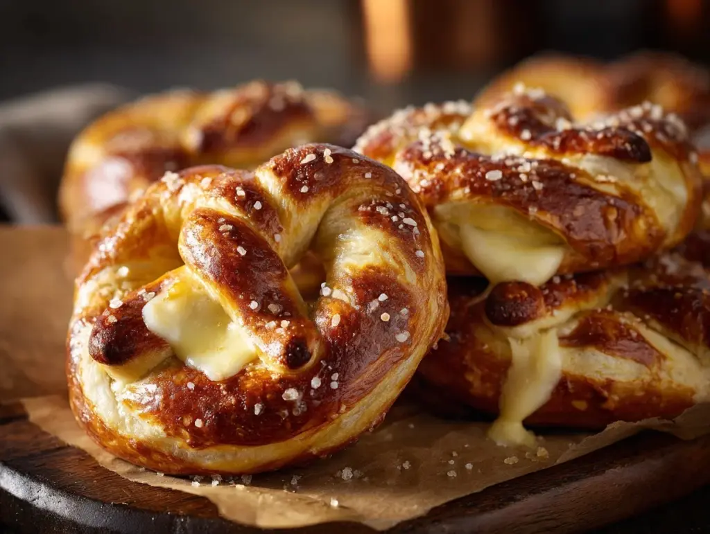 cheese-stuffed pretzels - featured image