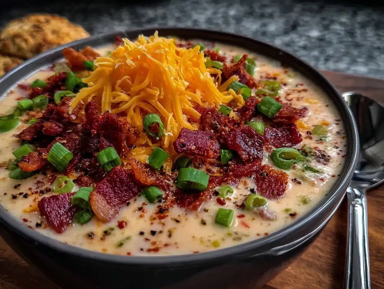 cheeseburger soup preparation steps