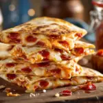 cheesy pepperoni pizza quesadilla - featured image