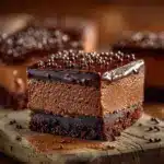 chocolate cheesecake bars - featured image