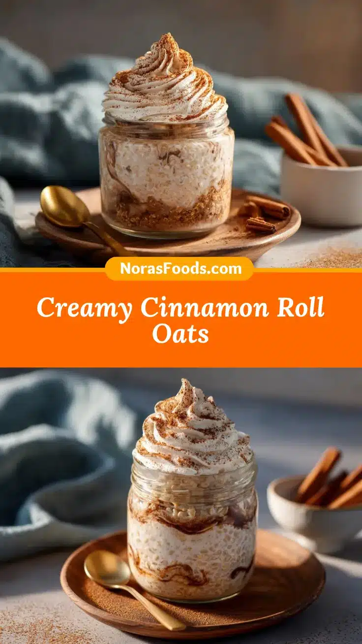 Cinnamon Roll Overnight Oats recipe