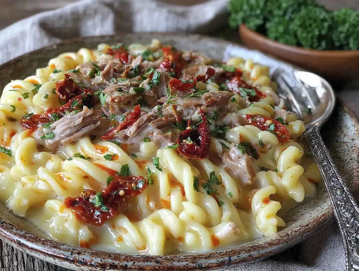 creamy tuna pasta preparation steps